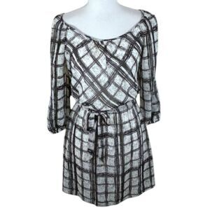 SPEECHLESS GRAY, WHITE, & BLACK DRESS SZ.S EUC.  GORGEOUS DRESS IN EXCELLENT USE